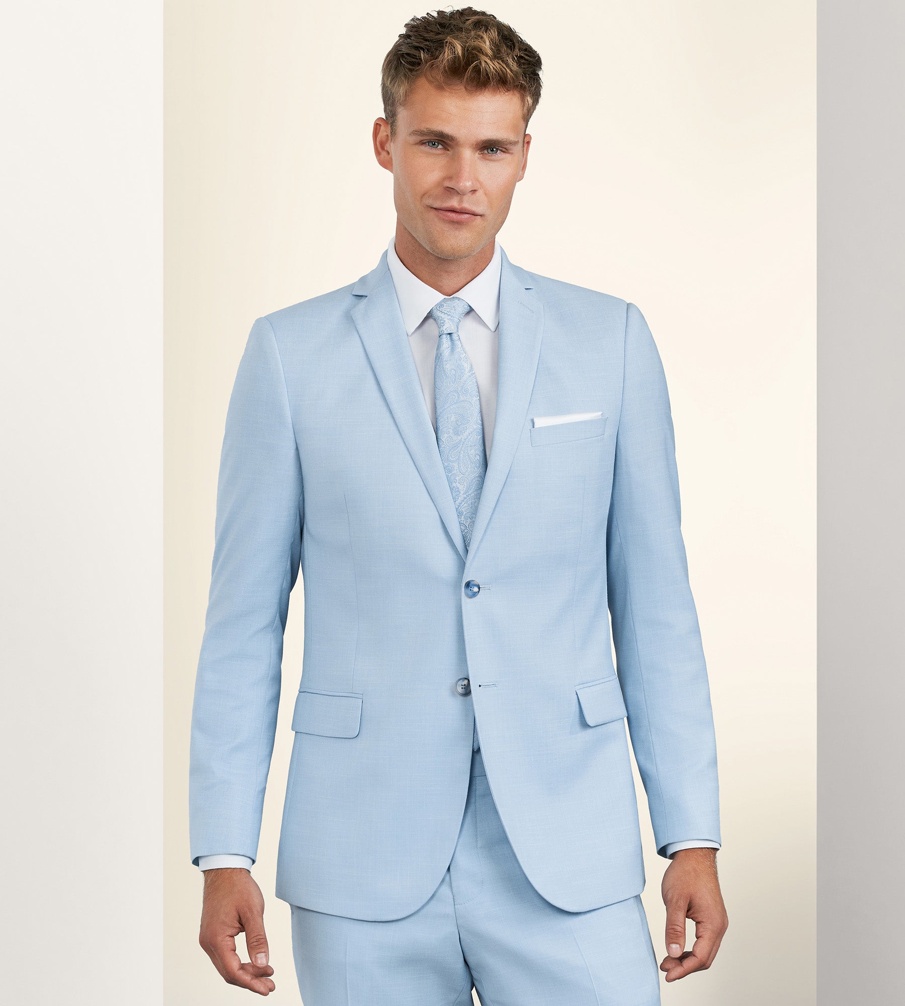 Bright blue 2025 suit jacket