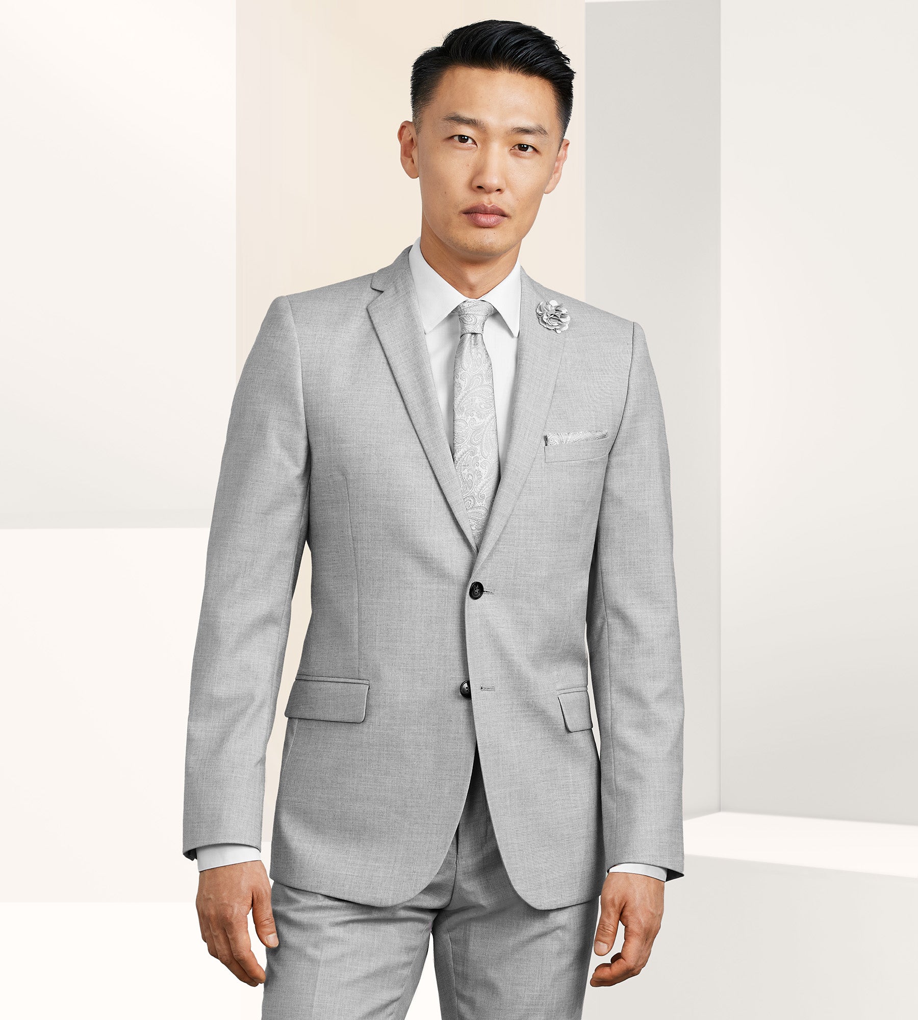 Light color deals coat suit