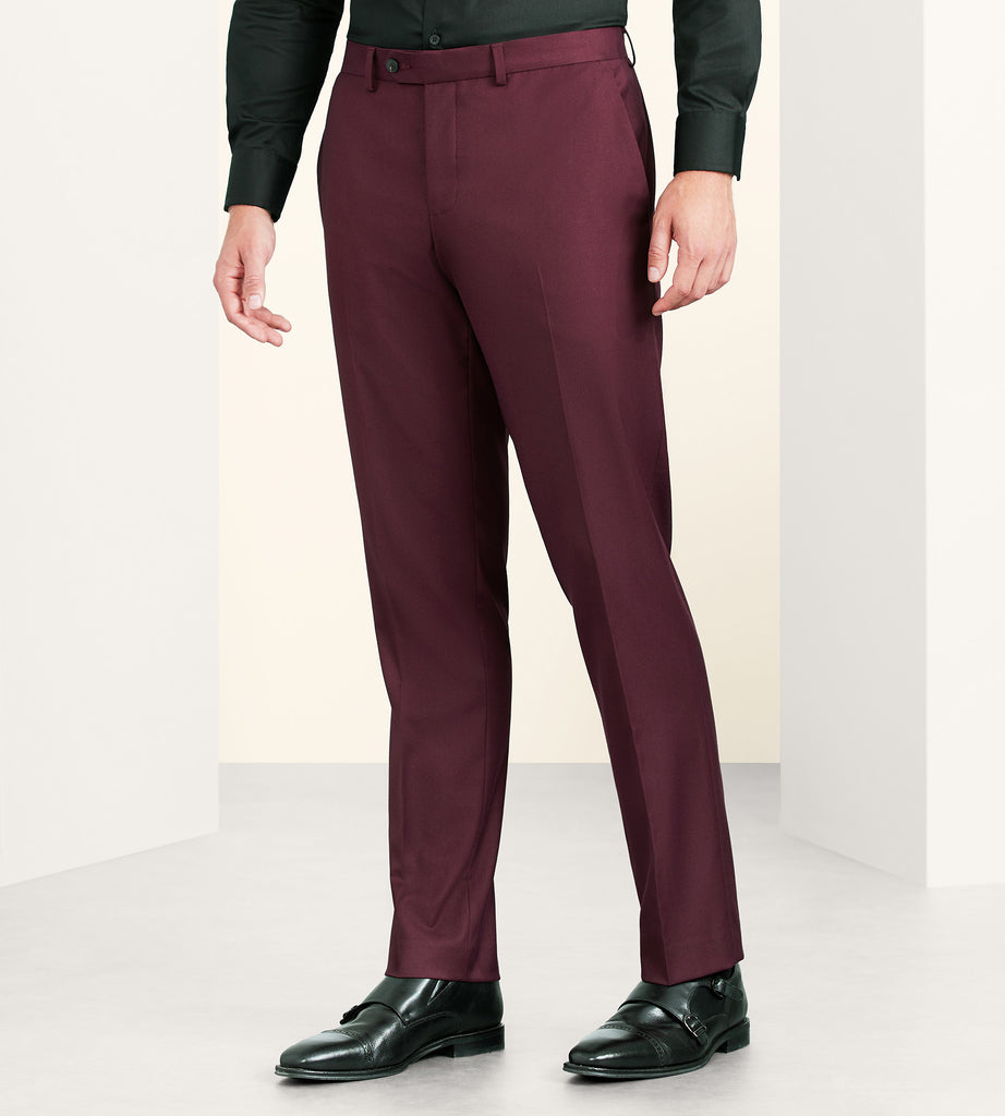 Burgundy slim shop fit dress pants