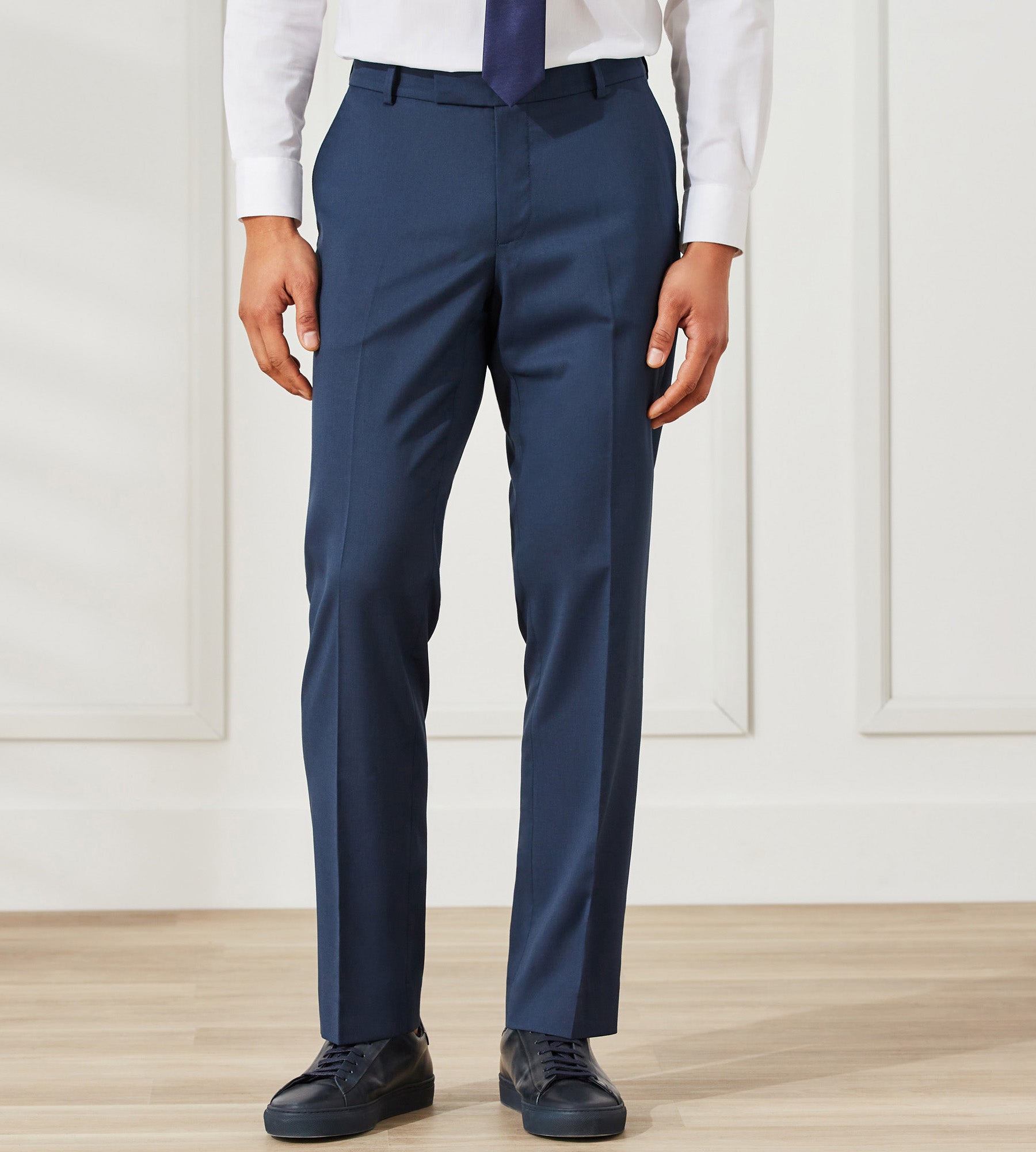 Mens New Carabou Formal Pant Trouser Expandaband Black Grey Navy Taupe  Designer