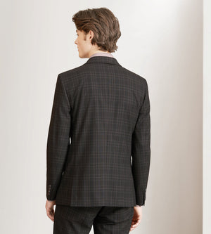 Slim Fit Plaid Suit Jacket