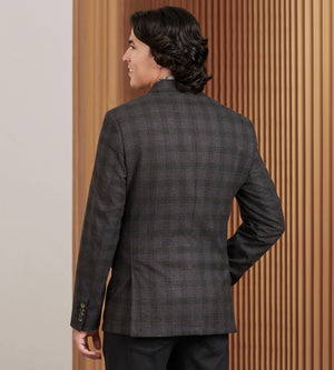 Modern Fit Woven Plaid Sport Jacket