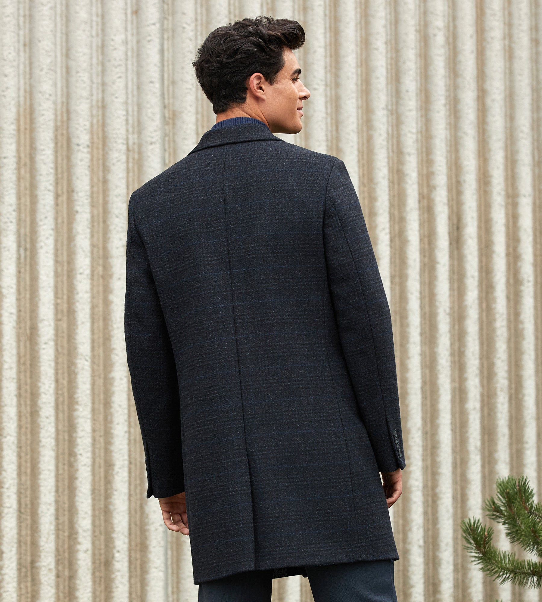 Modern Fit Water-Resistant Long Wool Coat – Tip Top