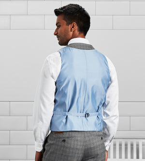 Slim Fit Check Peak Lapel Suit Separate Vest – Tip Top