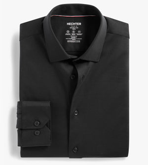 Mens black shirt 19 inch collar best sale