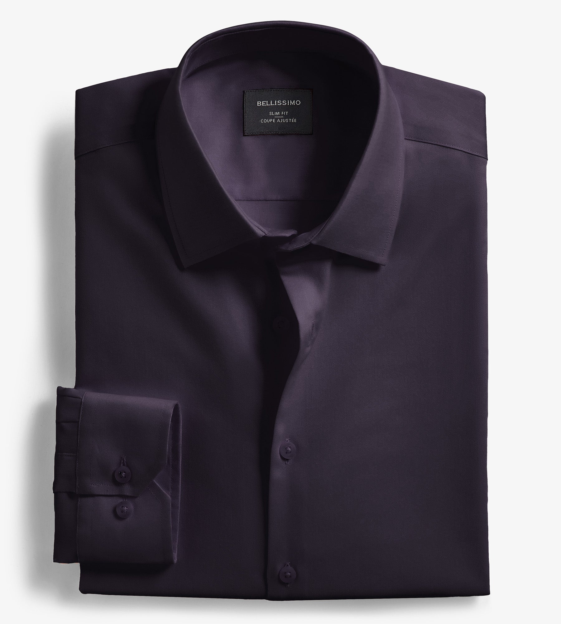 Slim Fit Non Iron Sateen Dress Shirt Bellissimo Tip Top Tailors Shop online and in store for men s apparel dresswear formal events and wedding wear solutions. Shipping available across Canada