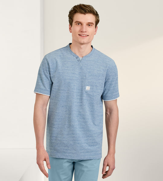 Hollister bundle two shirts cotton Henley T-shirt. One blue and