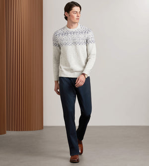 Modern Fit Nordic Crew Neck Sweater