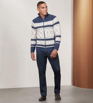 Modern Fit Noridc Full Zip Sweater