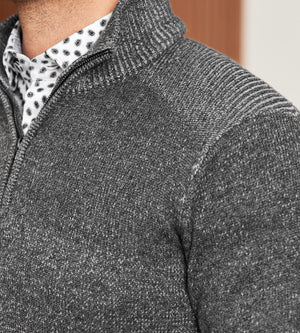 Modern Fit Long Sleeve Quarter-Zip Sweater