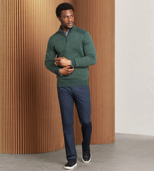 Modern Fit Long Sleeve Quarter-Zip Sweater