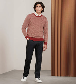 Modern Fit Long Sleeve Crew Neck Sweater