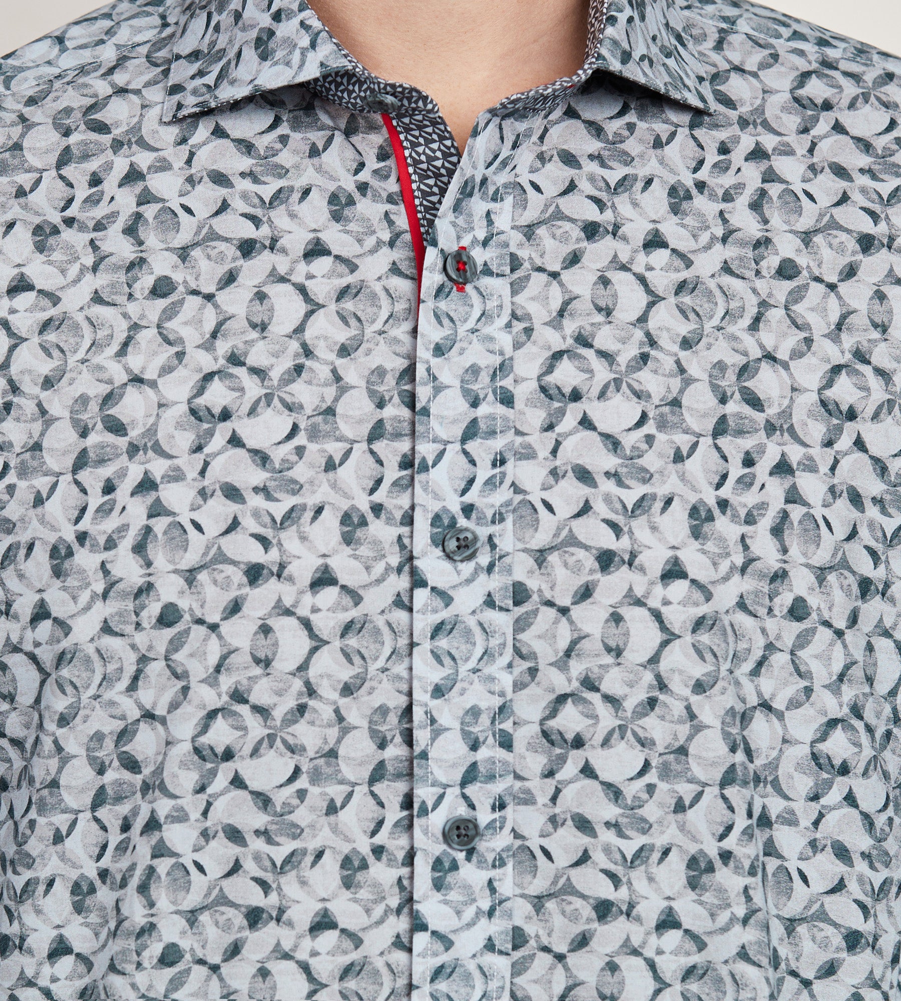 Modern Fit Long Sleeve Double Collar Textured Sport Shirt – Tip Top