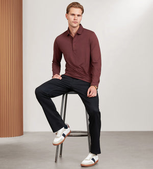 Modern Fit Long Sleeve Performance Polo