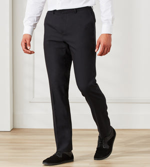 New Mens Plus Size Dress Pants Formal Casual Stretch Long Straight Legs  Trousers